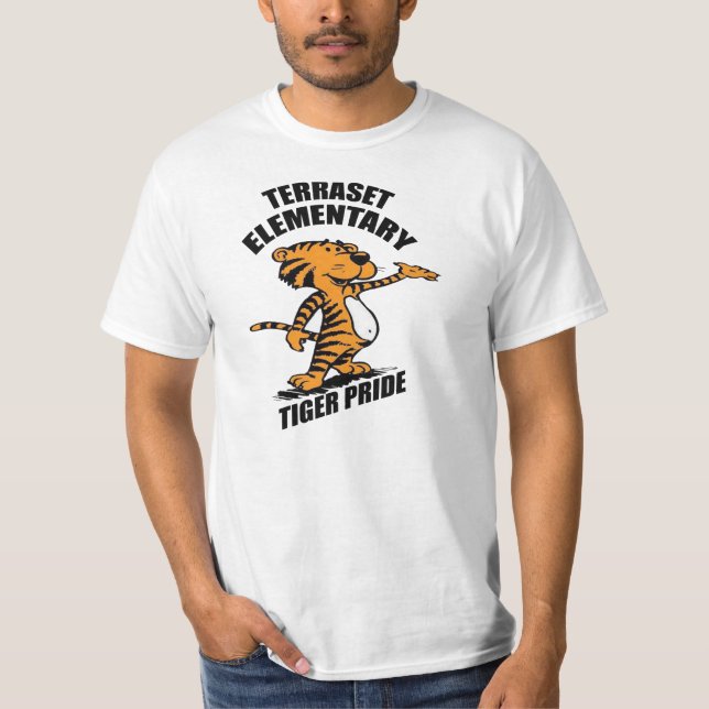 Camiseta del valor del orgullo del tigre (Anverso)