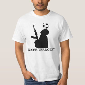 Camiseta del valor del terrorista del fútbol