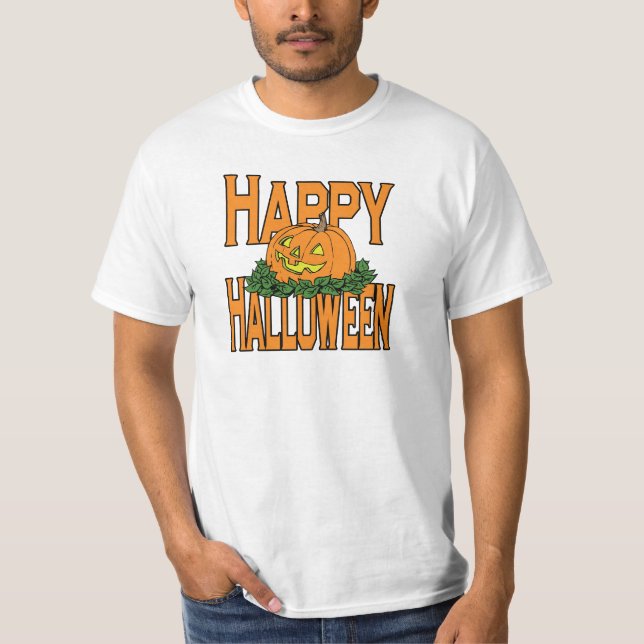Camiseta del valor del traje del feliz Halloween (Anverso)