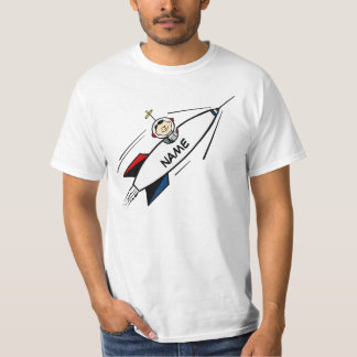 Camiseta del valor, dibujo animado del hombre de