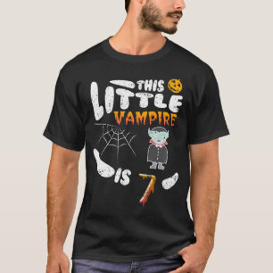 Camiseta Del vampiro 7mo Halloween chica del muchacho del
