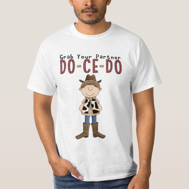 Camiseta del vaquero de la diversión del baile (Anverso)