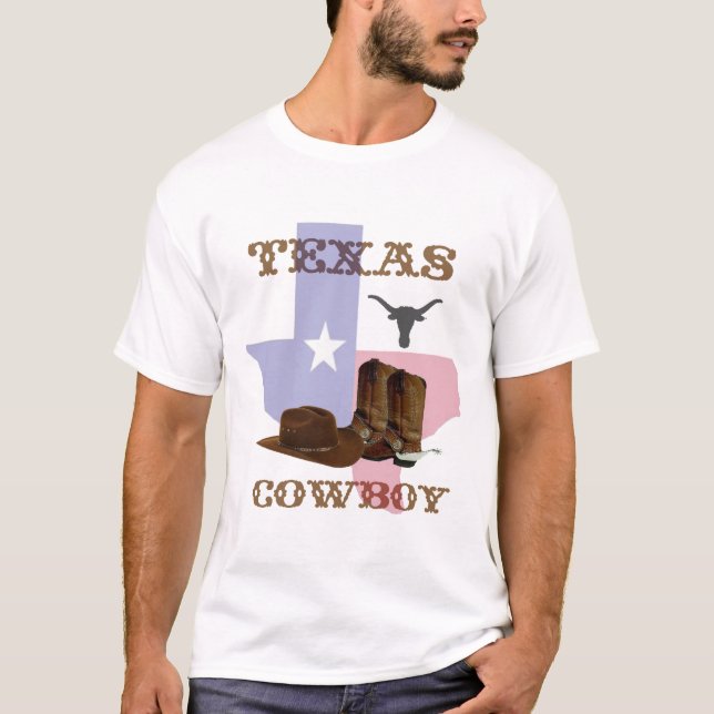 Camiseta del vaquero de Tejas (Anverso)