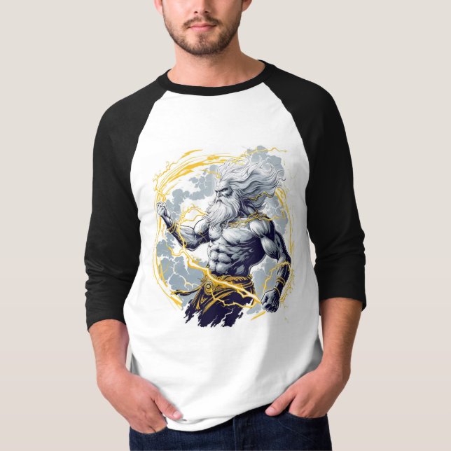Camiseta del vector de Dios griego (Anverso)