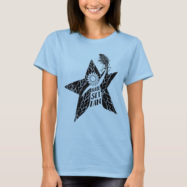 Camiseta del vegano de Seitan del saludo (Anverso)