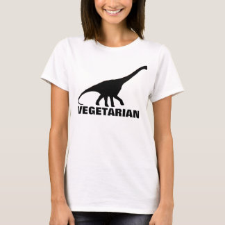 Camiseta del VEGETARIANO del dinosaurio