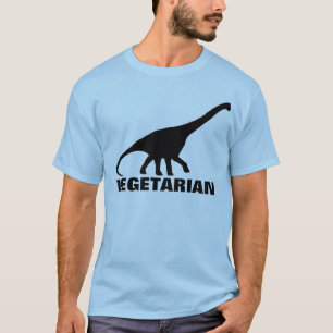 Camiseta del VEGETARIANO del dinosaurio