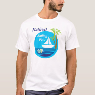 Camiseta del velero y de la tortuga