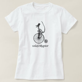 camiseta del velociraptor para las señoras