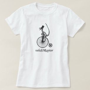 camiseta del velociraptor para las señoras