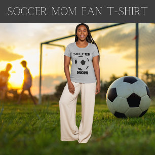 Camiseta del ventilador de la mamá del fútbol