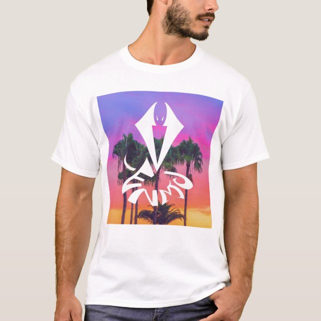 Camiseta del verano de VENMC, blanca (Anverso)