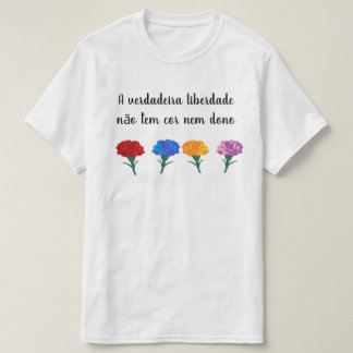 Camiseta Del verdadeira del liberdade del não del tem del