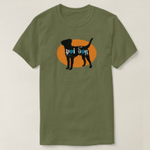 Camiseta del verde caqui del perro de Hawaii Poi