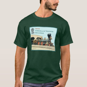 Camiseta del verde del motor de Inyo-Virginia y de