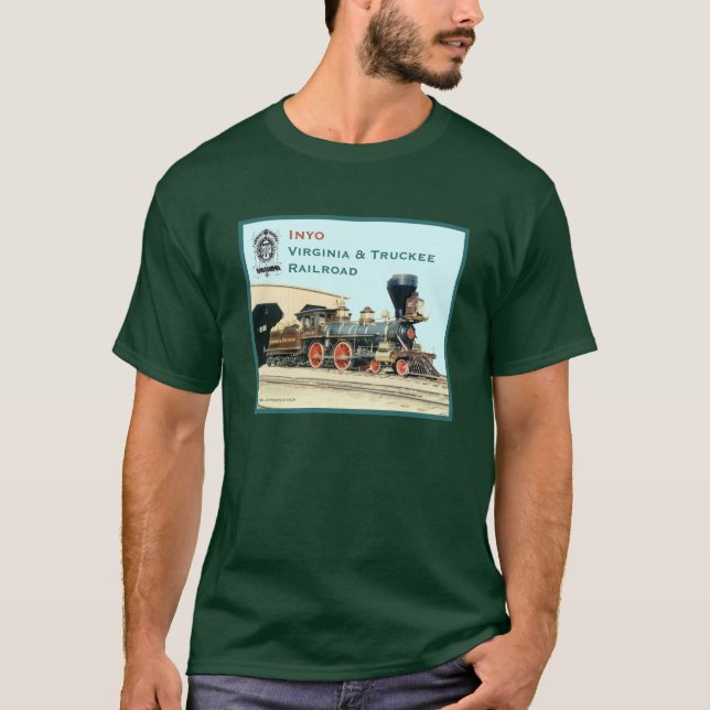 Camiseta del verde del motor de Inyo-Virginia y de (Anverso)