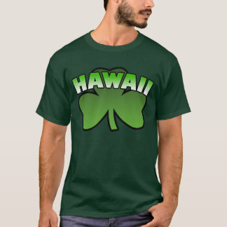 Camiseta del verde del trébol de Hawaii