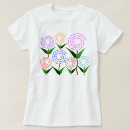 Camiseta del verso de 7 biblias