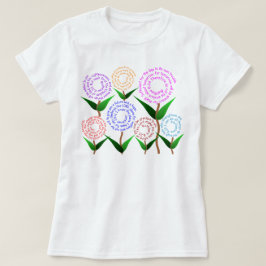 Camiseta del verso de 7 biblias