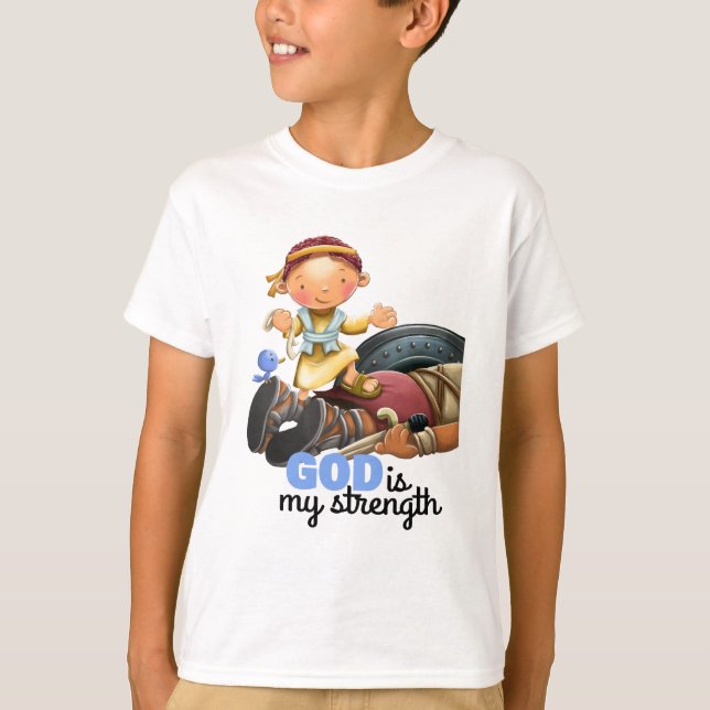 Camiseta del verso de la biblia de David and (Anverso)