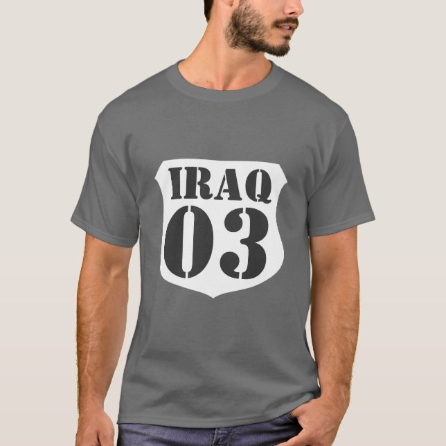 Camiseta del veterano de guerra de Iraq - (Anverso)