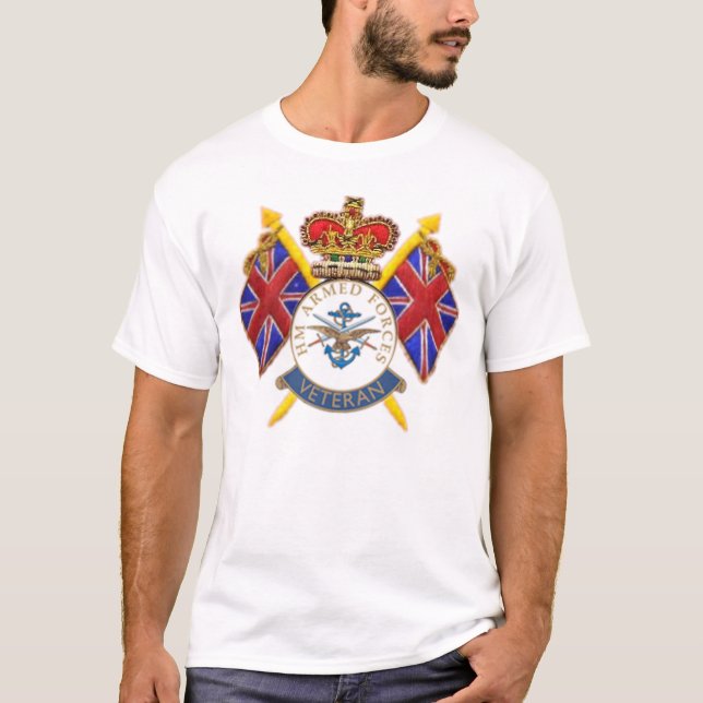 Camiseta del veterano de las fuerzas armadas de (Anverso)