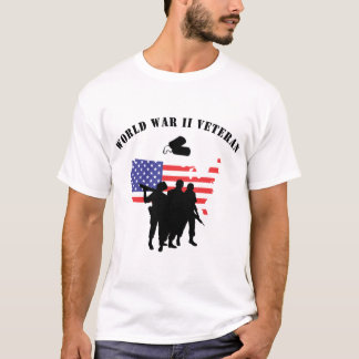 Camiseta del veterano del mundo II de la guerra