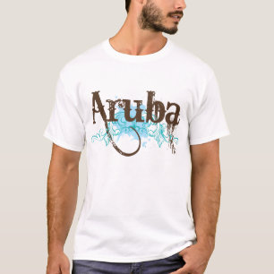 Camiseta del viaje del Grunge de Aruba para los