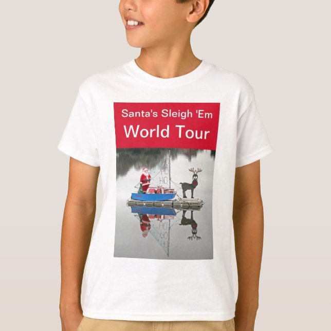 Camiseta del viaje del mundo de Santa (Anverso)