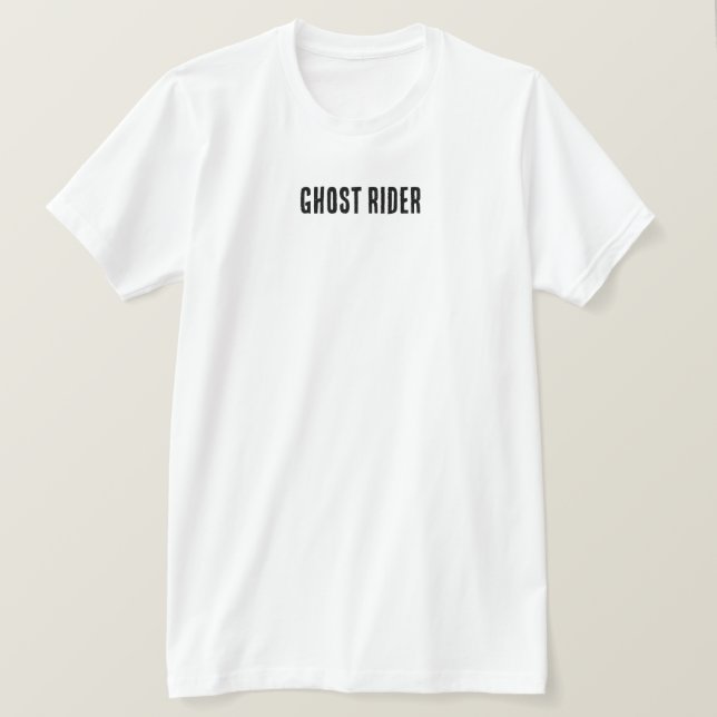 Camiseta del viajero fantasma - Calavera inflamato (Anverso del diseño)