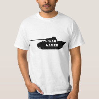 Camiseta del videojugador de la guerra de la