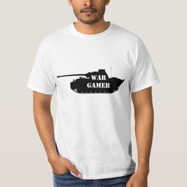 Camiseta del videojugador de la guerra de la (Anverso)