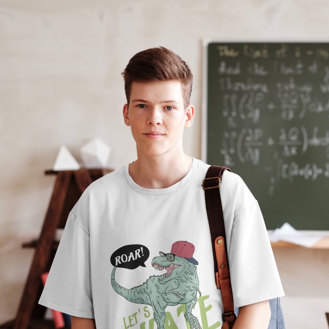 Camiseta del viejo amigo chino Bossica de los 80 (80s Vintage Dino Friend Bossica T-shirt)