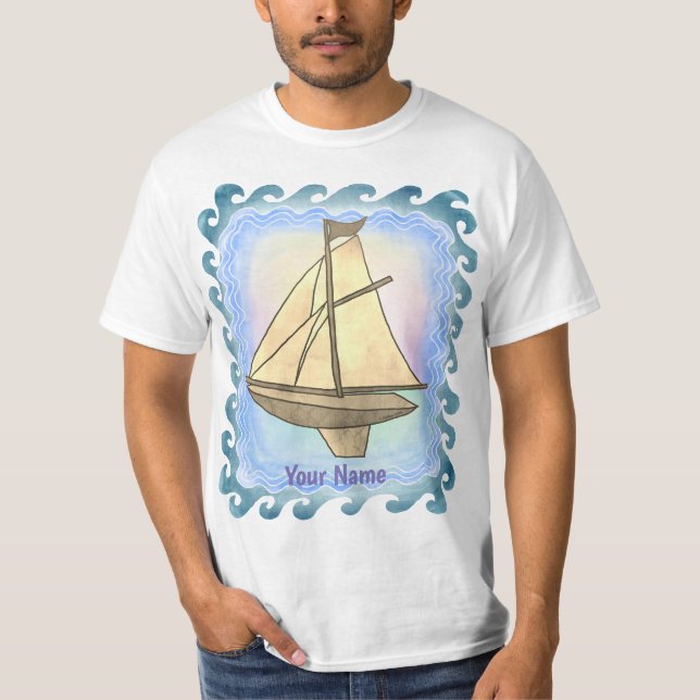 Camiseta del viejo barco de vela (Anverso)