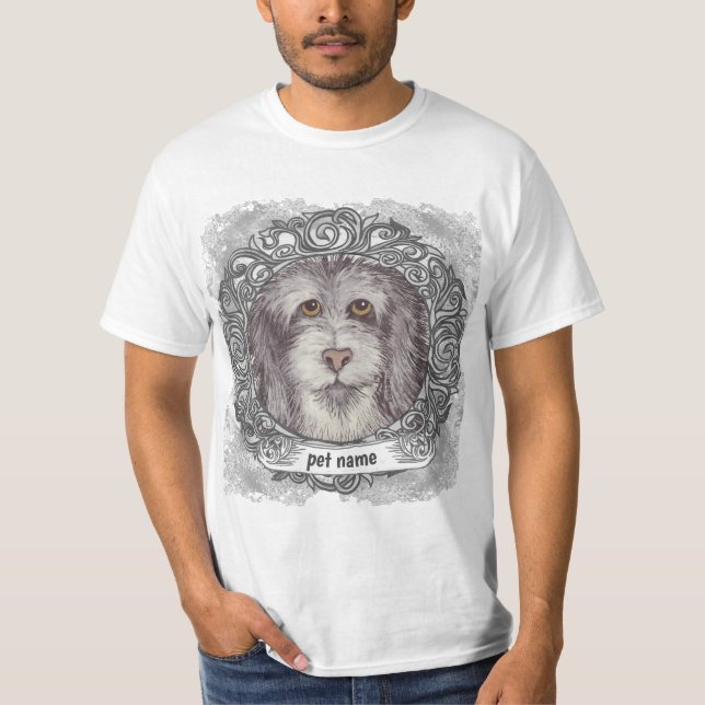 Camiseta del viejo personalizado de Sheepdog inglé (Anverso)