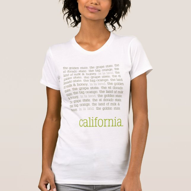 Camiseta del vintage de California (Anverso)