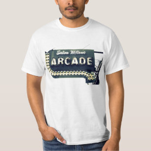 Camiseta del vintage de la arcada de los sauces de