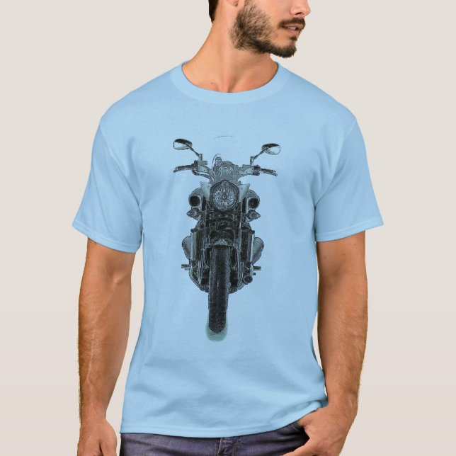 Camiseta del vintage de la motocicleta de VMax (Anverso)