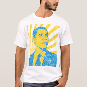 Camiseta del vintage de Obama