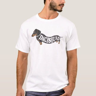 Camiseta del vintage del Dachshund