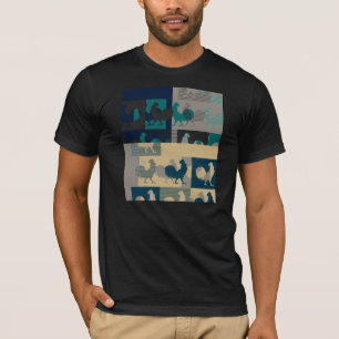 Camiseta del vintage del gallo