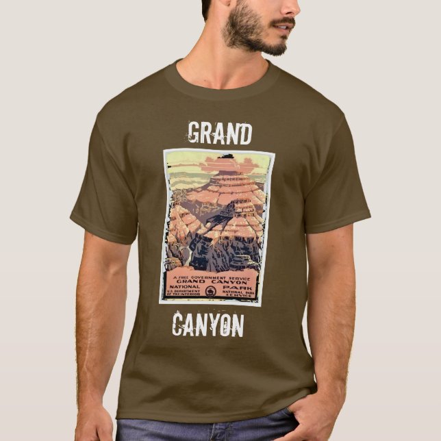 Camiseta del vintage del Gran Cañón (Anverso)