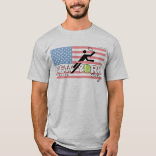 Camiseta del vintage del tenis de New York City