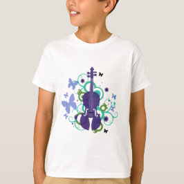 Camiseta del violín del cielo