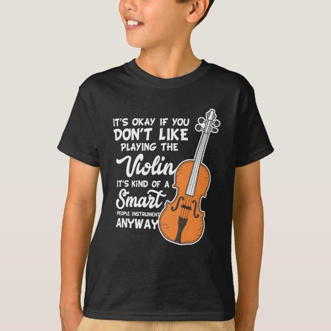 Camiseta del violín - juego elegante divertido del (Anverso)
