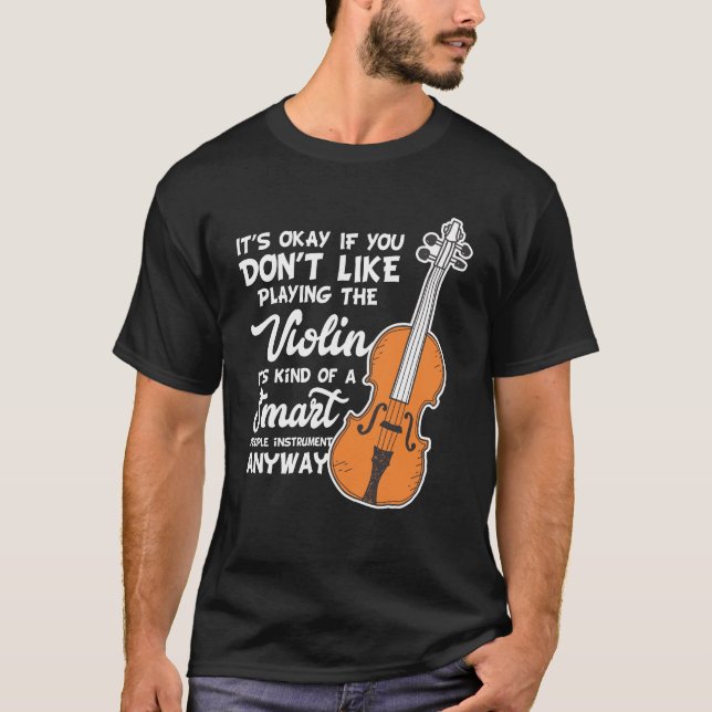 Camiseta del violín - juego elegante divertido del (Anverso)