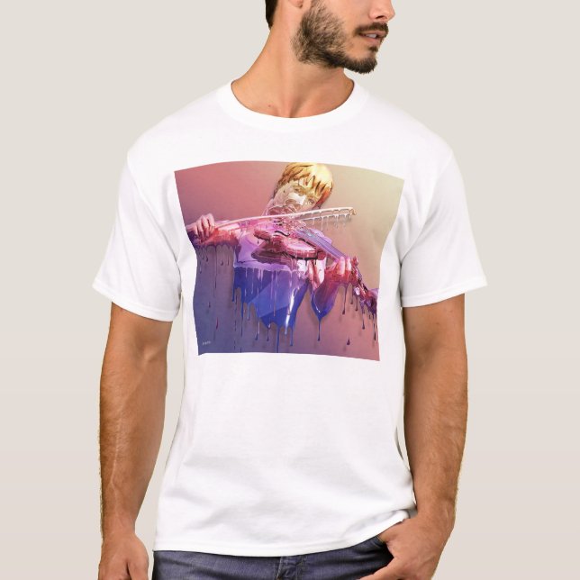 Camiseta del violín que llora (Anverso)