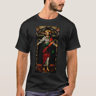 Camiseta del vitral de Cristo