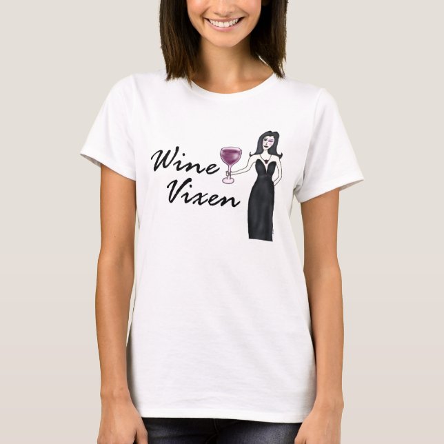 Camiseta del Vixen del vino (el ningún decir) (Anverso)