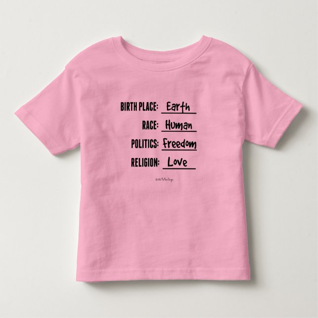 Camiseta del volante del niño de la tierra del (Anverso)